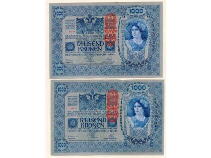 Rakousko – 1000 korun 1902/1919