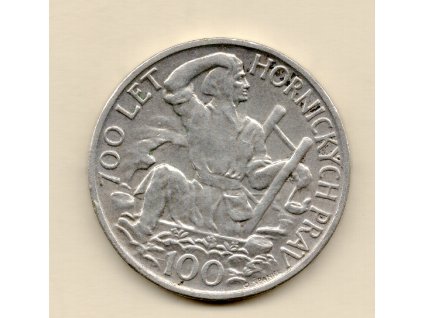 Československo – 100 Kčs 1949, 100 let hornických práv