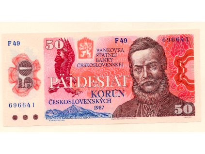 Československo – 50 korun 1987 S. F
