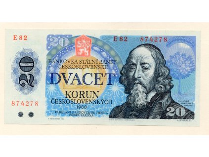 Československo 20 Korun 1988 S. E