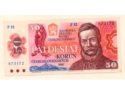 Československo – 50 korun 1987 S. F