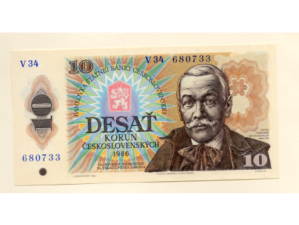 Československo – 10 korun 1986, série V