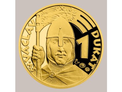 Zlatý 1-dukát sv. Václava se zlatým certifikátem 2020