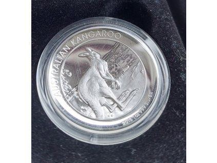 Austrálie – 1 dolar, Australian Kangaroo 1 oz Silver Proof High Relief 2013