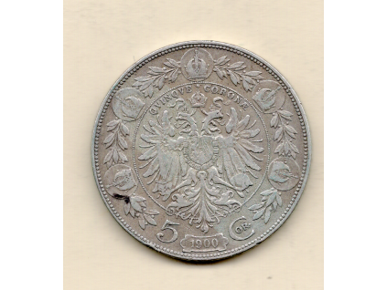 František Josef I. 5 Korun 1900 Vídeň