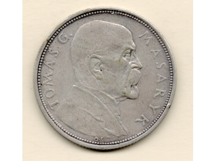 Československo – 10 Kč 1928, T. G. Masaryk