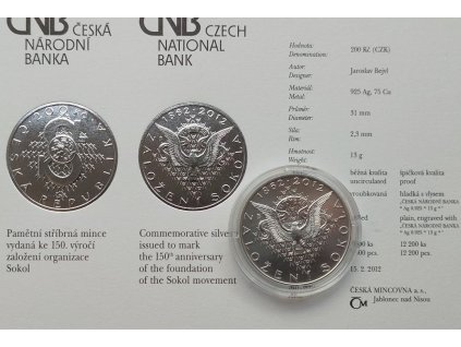 200 kc 2012 150 vyroci zalozeni sokola bk 211890367