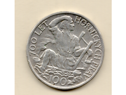 Československo – 100 Kčs 1949, 100 let hornických práv