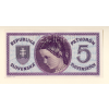 Slovensko – 5 koruna b.d. (1945) s D 02, perforace 1× SPECIMEN