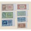 Československo – kompletní sada platidel 1953 perforace 3 m.d do obloučku