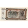Slovenská republika – 20 korun 1942 Nízká série Fs 1 Specimen dole