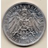 3 marka 1913 A – Vilém II., císař v uniformě Prusko
