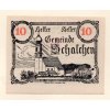 Rakousko – nouzová poukázka 10 Heller, obec Schalchen 1920