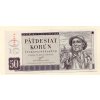Československo – 50 korun 1950 S. B 21 Perforace 3 m.d. do obloučku