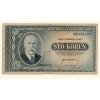 Československo – 100 korun 1945 s. GR perforace S