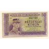 Československo – 50 Korun bez data (1945) S. MA Perforace S