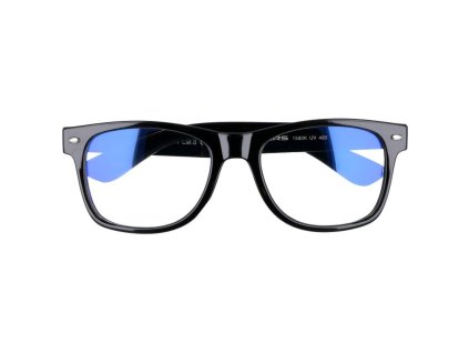 Černé brýle Wayfarer proti modrému světlu "Blue Way"