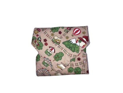 Behajtott vidámparkos újraszalvéta tépőzárral