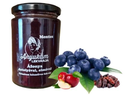 Mentes áfonya lekvár datolyával, almával