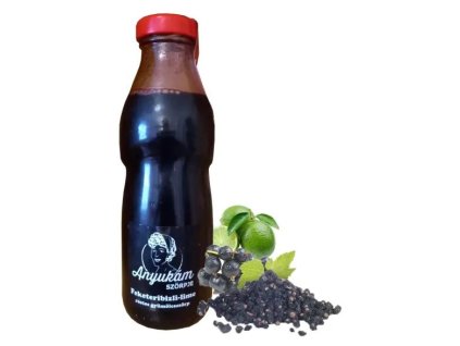 Kézműves feketeribizli lime gyümölcsszörp