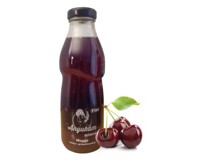 fitt meggy gyümölcsszörp 500ml üvegben