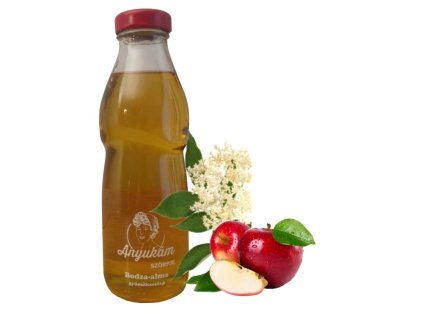 természetes kézműves bodzás almalé szörp