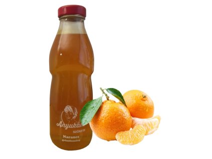 kézműves narancs gyümölcsszörp 500ml üvegben