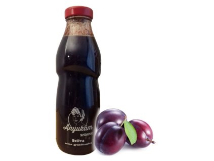 kézműves szilva gyümölcsszörp 500ml üvegben