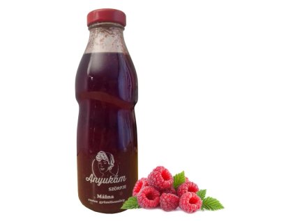 kézműves málna gyümölcsszörp 500ml üvegben