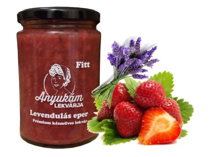 Fitt levendulás eper lekvár
