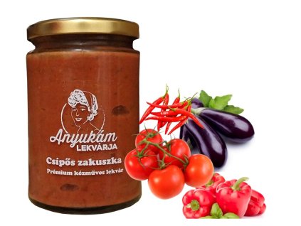 Csípős zakuszka lekvár kézműves prémium