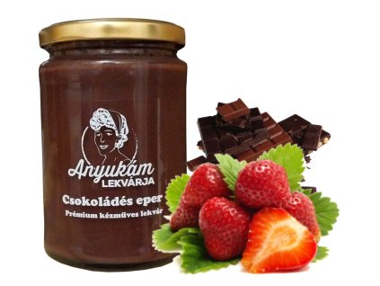 Prémium csokoládés eperlekvár üvegben – mindennapokra.hu