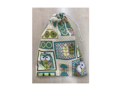 erdei patchwork mintás frissentartó kenyereszsák