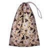 Bézs alapon jegesmedvés mintás uzsonnás zsák behúzózsinórral