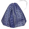 Kis cipószsák kék etno mintával, behúzózsinórral