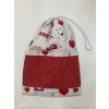 Kutyás és szíves mintás uzsonnás zsák behúzózsinórral