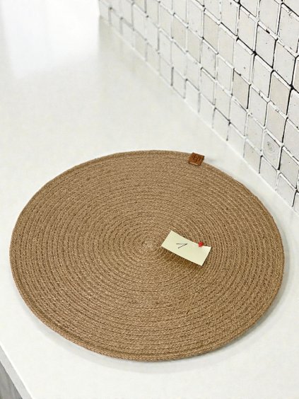 Jutové prostírání kulaté - 1