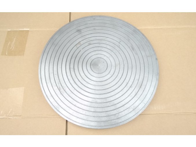 Brusný kotouč 350 MM  DRÁŽKOVANÝ - Litinový kotouč na broušení minerálů a skla. Čelní kotouč na rovinné broušení a leštění. Bruska na acháty, minerály a sklo