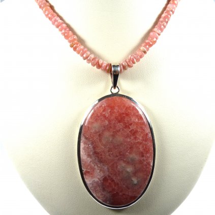 Rodochrozit náhrdelník
