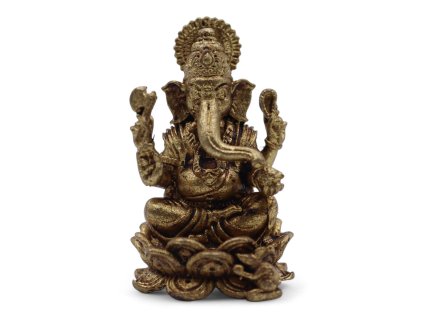 Miniatúrna Mosadzná Soška Boha Ganesh