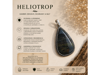 Prívesok - Heliotrop