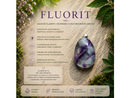 Prívesok - Fluorit