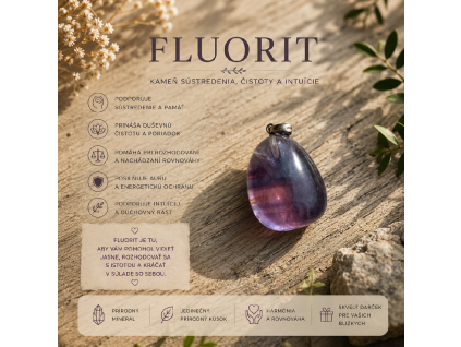 Prívesok - Fluorit