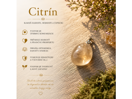Prívesok - Citrín