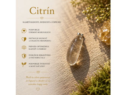Prívesok - Citrín