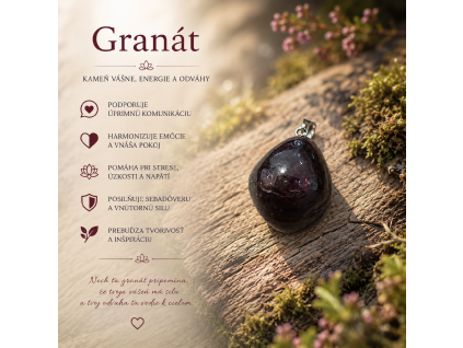 Prívesok - Granát