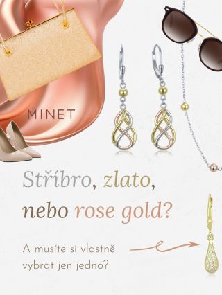 💃 Dvojbarevné a trojbarevné šperky se hodí ke všemu. Najdi si ty své na minetsperky.cz 💫