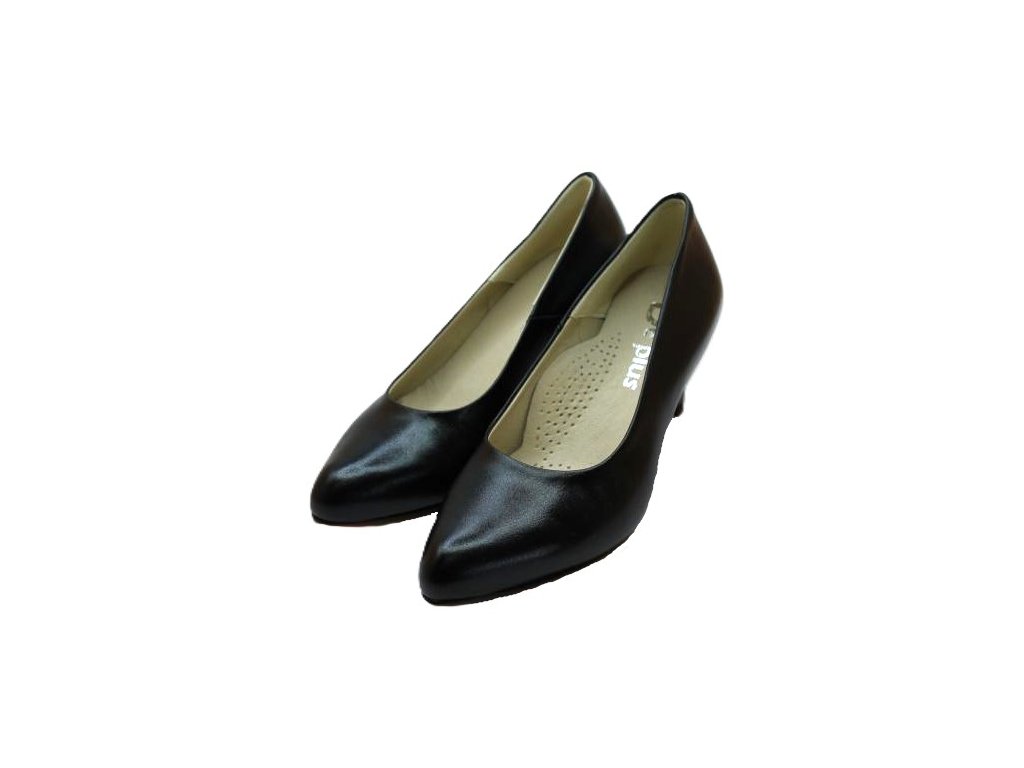 Černé lodičky De-Plus Kuda