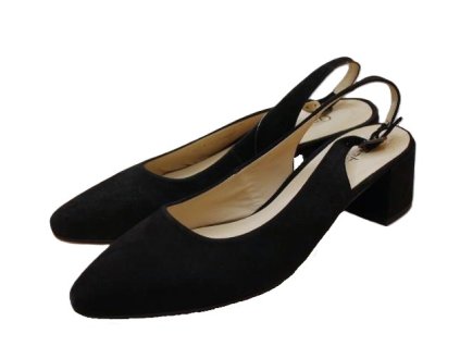 Černé lodičky s volnou patou Gabor