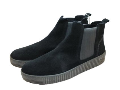 Semišové kotníkové kozačky Gabor